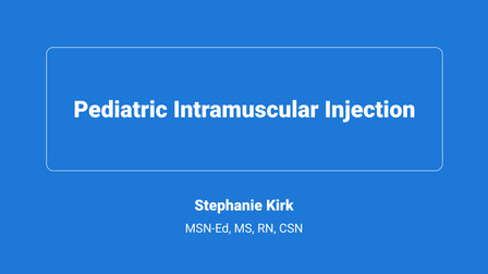 Pediatric Intramuscular Injection