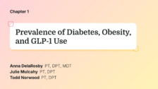 Prevalence of Diabetes, Obesity, and GLP-1 Use