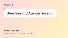 Question & Answer Session