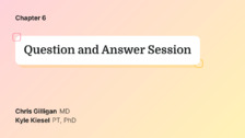 Question and Answer Session