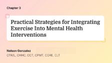 Practical Strategies for Integrating Exercise Into Mental Health Interventions