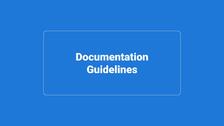 Documentation Guidelines