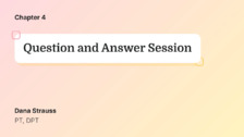 Question and Answer Session