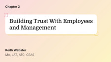 Building Trust With Employees and Management