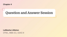 Question and Answer Session