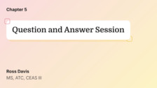 Question and Answer Session