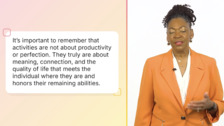 Creating Meaningful Engagement: Activities That Support Identity and Quality of Life