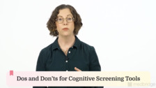 Introduction to Screening Functional Cognition (FC)