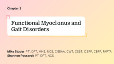 Functional Myoclonus and Gait Disorders