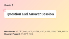 Question and Answer Session