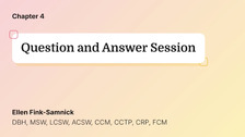 Question and Answer Session