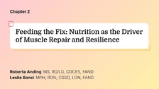 Feeding the Fix: Nutrition as the Driver of Muscle Repair and Resilience