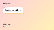 Intervention