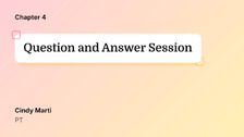 Question and Answer Session