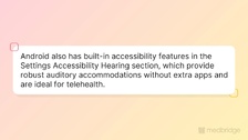 Tools for Auditory Accommodation