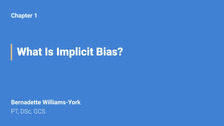 What Is Implicit Bias?