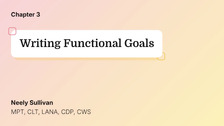 Writing Functional Goals