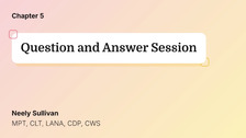 Question and Answer Session
