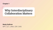 Why Interdisciplinary Collaboration Matters