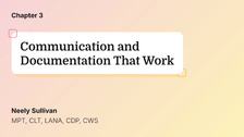Communication and Documentation That Work