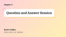 Question and Answer Session